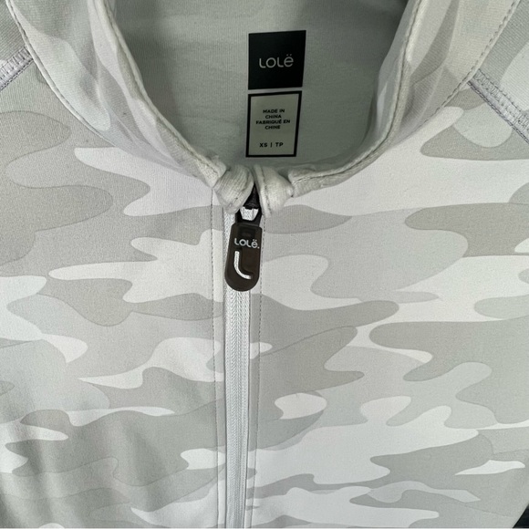 Lole Womens Gray Camo Essential Up Full-Zip Cardigan Jacket - size XS - Picture 3 of 9